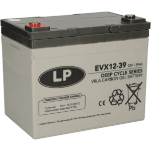 Landport EVX12039 Accu 12V 39 AH Carbon AGM Gel VRLA T6
